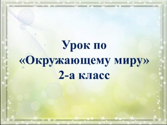 Проект урока по окружающему миру. проект по окружающему миру