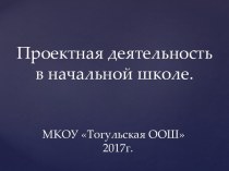 Проектная деятельность в начальной школе. презентация к уроку (4 класс)