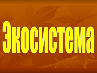 Презентация по окружающему миру по теме Экосистема, 2 класс, 2100 презентация к уроку по окружающему миру (2 класс) по теме