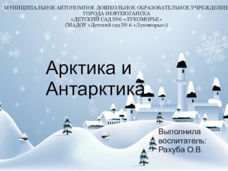 Животный мир Арктики и Антарктики презентация к уроку по окружающему миру (старшая, подготовительная группа) по теме