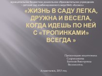 Моя педагогическая инициатива презентация к занятию (средняя группа) по теме