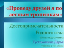 Проведу друзей я по лесным тропинкам презентация к уроку по окружающему миру (3 класс)