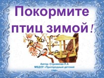 Презентация Покормите птиц зимой презентация к уроку по окружающему миру (старшая группа)