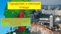 Компьютерная презентация Городские и лесные птицы. презентация к уроку по окружающему миру (младшая группа) по теме