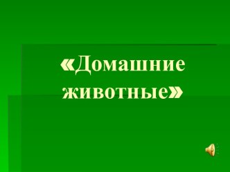 Презентация к занятию Домашние животные презентация к уроку по развитию речи (средняя группа)