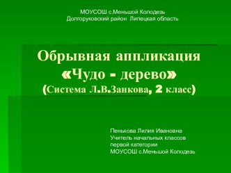 Презентация к уроку по технологии Чудо-дерево презентация к уроку (технология, 2 класс) по теме