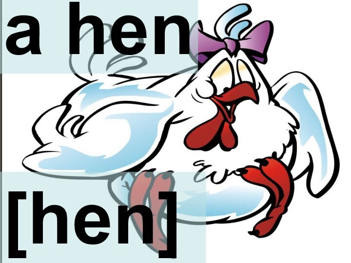 a hen[hen]