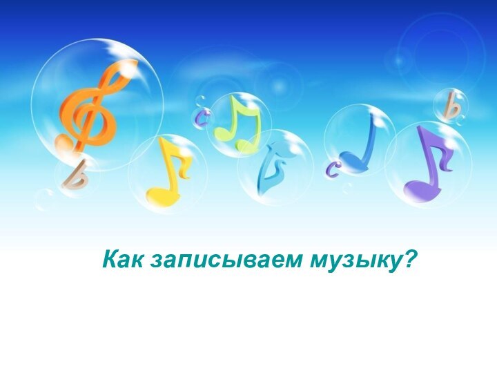 Как записываем музыку?