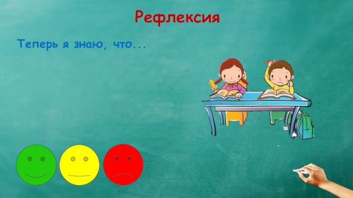 РефлексияТеперь я знаю, что...