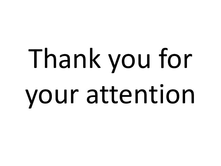 Thank you for your attention