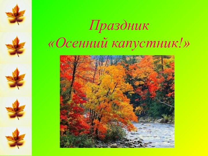 Праздник  «Осенний капустник!»