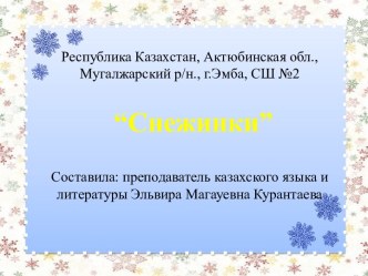 снежинки №1