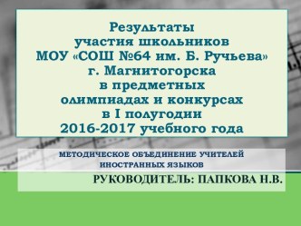 МО иностр. языки