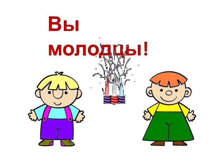 Вы молодцы!