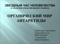 Огранический мир Антарктиды