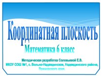 Координатная плоскость