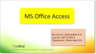 MS Office Access