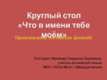 Что в имени тебе моем… О происхождении английских фамилий