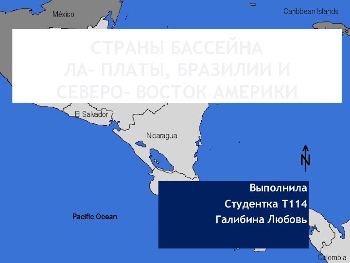 Страны бассейна  Ла- Платы, Бразилии и  северо- восток АмерикиВыполнила Студентка Т114Галибина Любовь