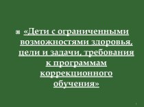 лекции об обучении детей с особенностями в развитии