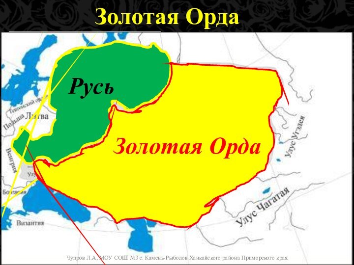 Золотая ОрдаУлус Джучи (Улуг Улус), в современной русской традиции — Золотая Орда́