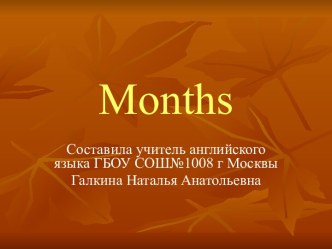 Months