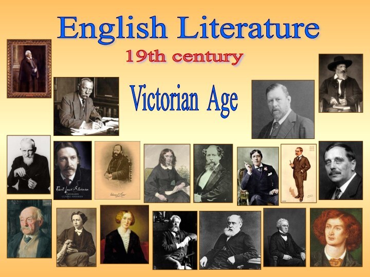 English Literature 19th century Victorian Age