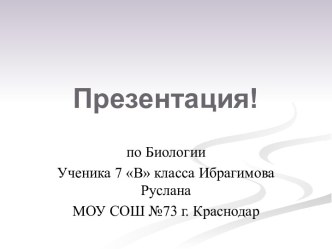 Ящерицы (7 класс)