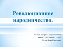 Революционное народничество