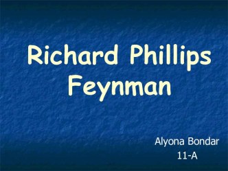 Richard Phillips Feynman