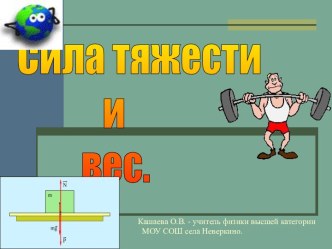 Сила тяжести и вес