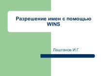 Разрешение имен с помощью WINS