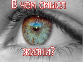 В чём смысл жизни?