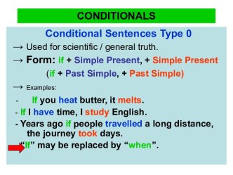 Conditionals