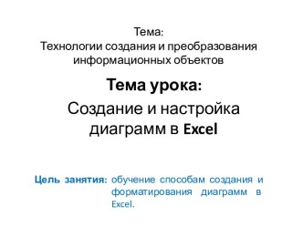 Создание и настройка диаграмм в Excel