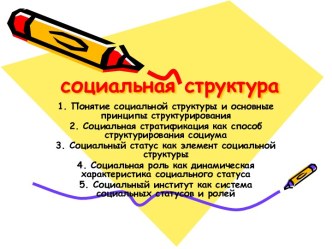 Социальная структура