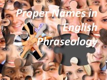 Proper Names in English Phraseology