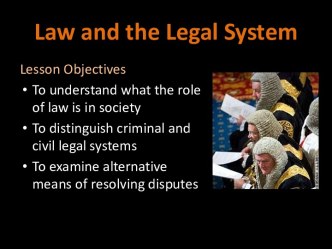 Law and legal system