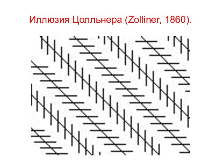 Иллюзия Цолльнера (Zolliner, 1860).