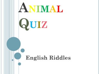 Animal Quiz