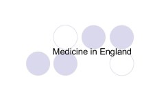 Medicine in England