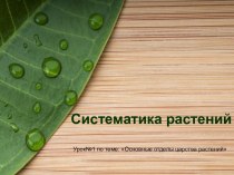 Систематика растений