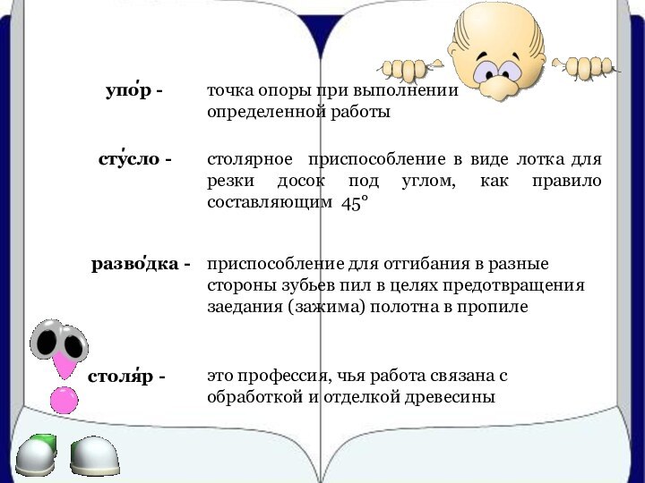 стусло -упор -разводка -столяр - это профессия, чья работа связана с обработкой