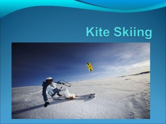 Kite skiing