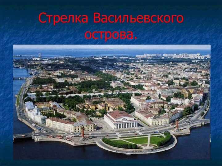 Стрелка Васильевского острова.