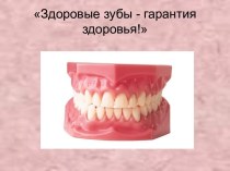 Факультативное занятие ОЗОЖ Гигиена полости рта. Заболевания зубов и дёсен