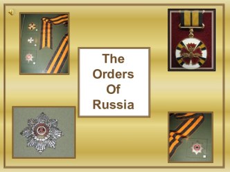 The Orders Of Russia