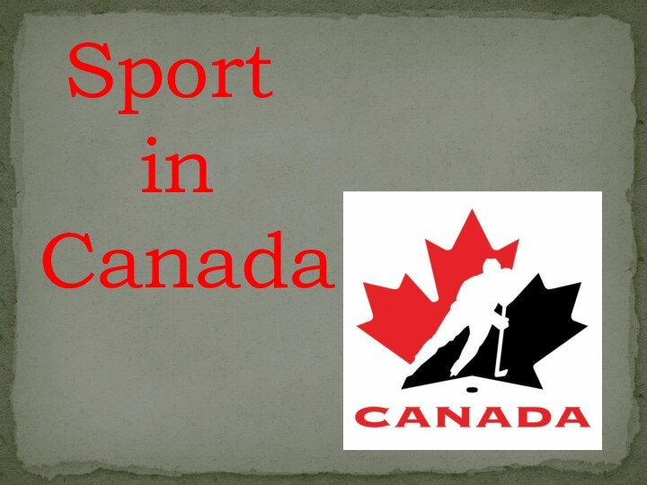 Sport    in Canada