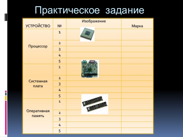 Практическое задание