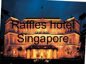 Raffles hotel Singapore